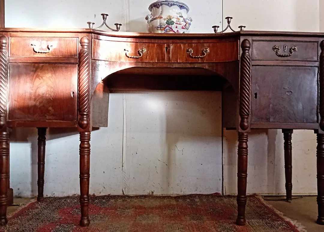 Reggie Regency Irish Mahogany Sideboard Circa 1811 - Image 11