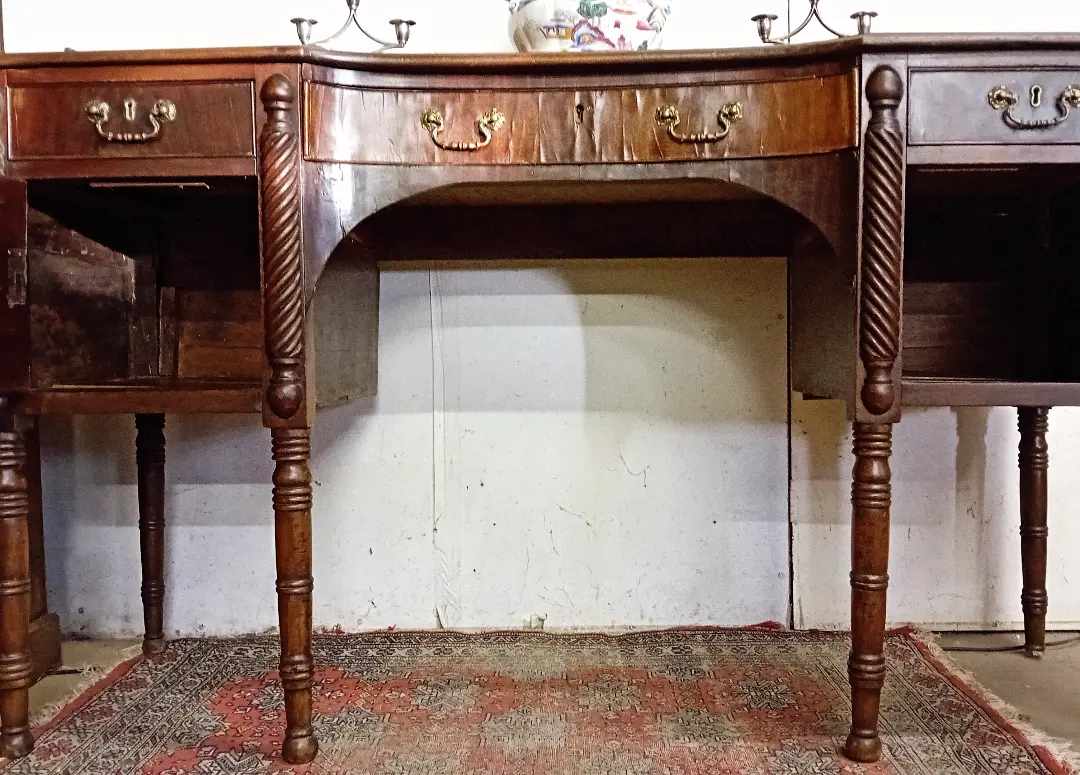 Reggie Regency Irish Mahogany Sideboard Circa 1811 - Image 7